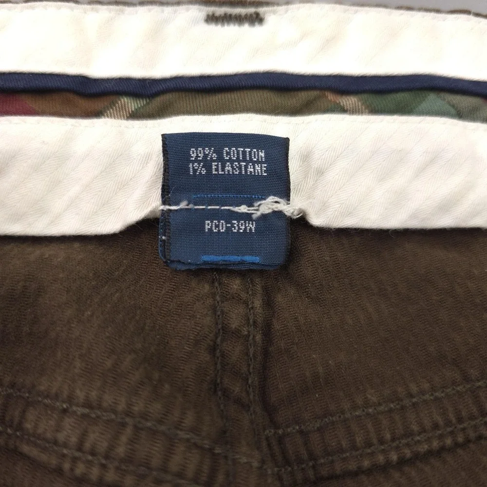Polo Ralph Lauren Corduroy Chino Pants Mens 34x30 Brown 5 Pocket Stretch